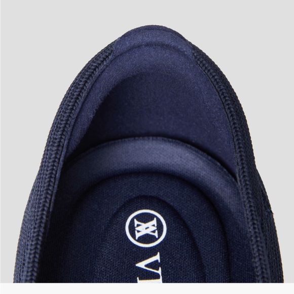 Vivia Square-Toe Loafers (Samantha) Sz 38 in Navy - Picture 8 of 16